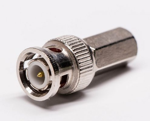 bnc纜線連接器快插直式公頭 射頻同軸