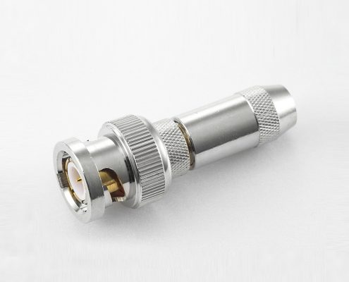 BNC  75歐姆公頭直式壓接RG59/SYV75-4電纜