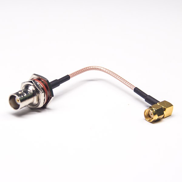 BNC線材防水母頭直式50歐姆轉(zhuǎn)SMA反極公頭彎式接RG316線