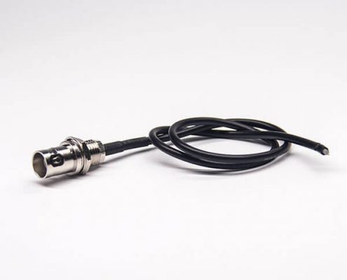 bnc接頭母頭面板安裝直式穿墻射頻線(xiàn)RG174