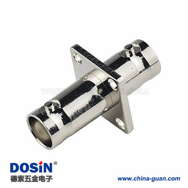 BNC母轉(zhuǎn)母雙通直通 高頻 帶法蘭盤 射頻轉(zhuǎn)接頭50歐姆 BNC母轉(zhuǎn)母雙通直通 高頻 帶法蘭盤 射頻轉(zhuǎn)接頭50歐姆